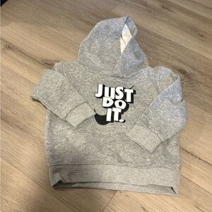 Nike Kids Gray 'Just Do It' Hoodie